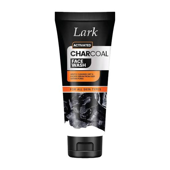 Lark Charcoal For Oily Skin Types 100ml Face Wash Facial Foam