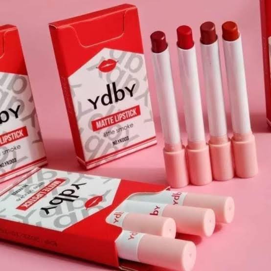 YDBY Pack Of 4pcs Slim Matte Cigarette Shape Portable Pocket Lipstick Set