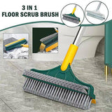 2-in-1 Foldable Floor Scrub Brush & Wiper