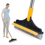 2-in-1 Foldable Floor Scrub Brush & Wiper