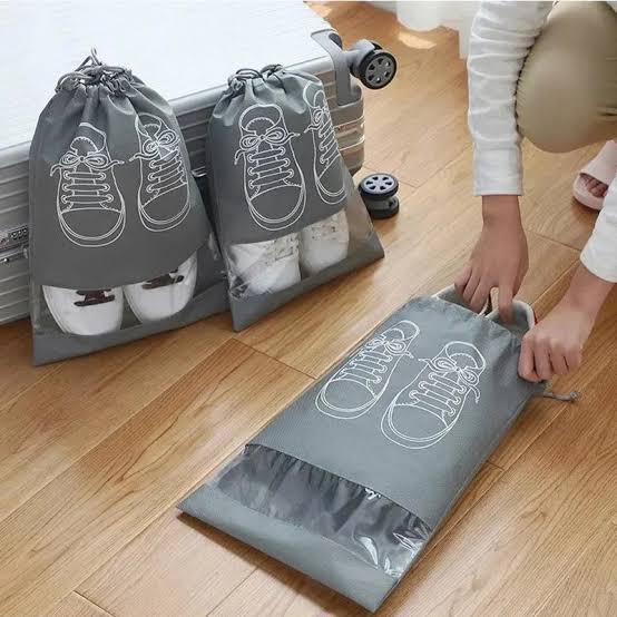 Travel Shoes Storage Non-Woven Safe Cover With Clear Window