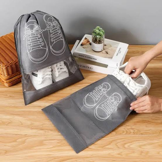Travel Shoes Storage Non-Woven Safe Cover With Clear Window
