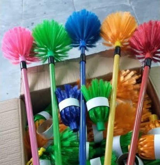 Adjustable Roof Cleaning Round Jala Brush ( Random Colors)
