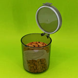 Omega Acrylic Airtight Round Shape 750ml Food Storage Container (Transparent)