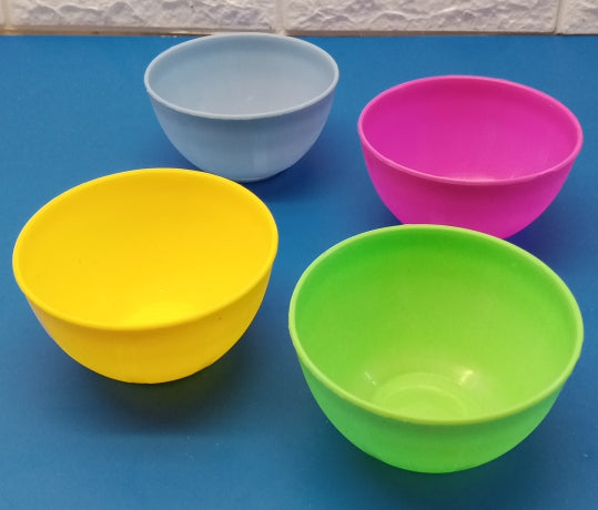 Pack of 4pcs Small Size MULTI-COLOR Kid's Plastic Piyali