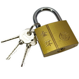 Rocco Metal 50mm Medium-Size Lock With ( 3-Keys )