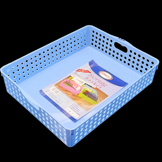 Plastic Storage Basket in Tray Shape Elegant Design (Available in Different colours)