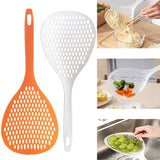 Silicone Large Size Strainer Spatula or Spoon (Random Colors Will be sent)