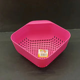 Classic Medium Size With Handle Plastic Strainer Bowl (Random Colors Will Be Sent)