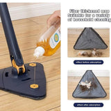 Soft Microfiber Tringle-Design Super Absorbent Easy Flat Mop