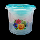 Pretty Neat 5pcs Airtight Multi-Purpose Plastic Grains, Staples & Snack Storage Jar Set(Random Colors Will be sent)