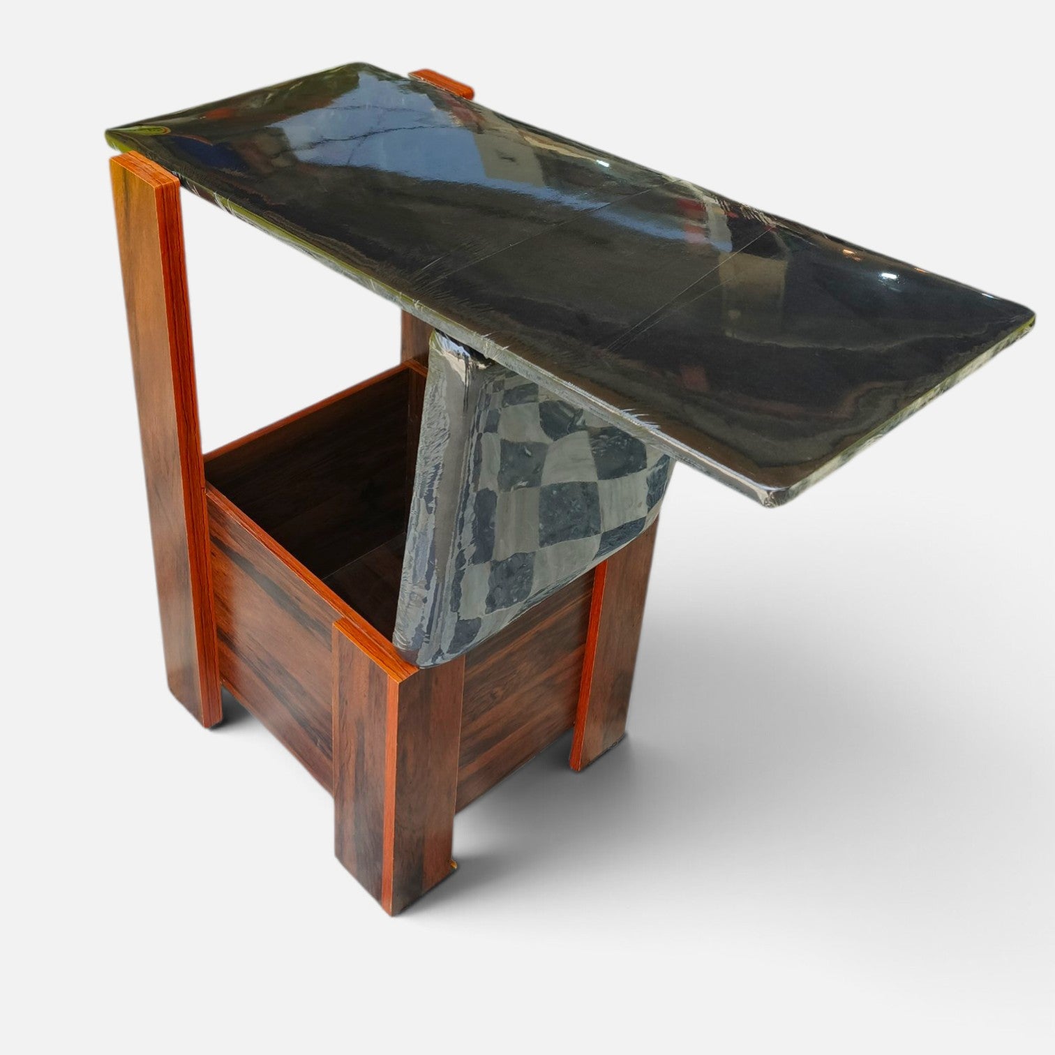 3-in-1 Foldable Chair Iron Stand & Storage Box