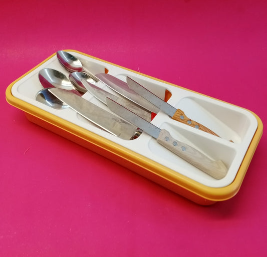 Phoenix Plastic Spoon & Knife Cutlery Organizer Drawer Tray ( Random Colors Will Be Sent)