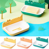 Crocodile Sticky Self-Adhesive  Wall-Mount Plastic Soap Dish (Random Colors Will be sent)