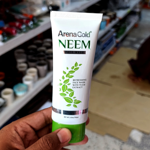 Arena Gold Neem 100ml Advanced Fairness All Day Clearing Fair Look Face Wash Large Size