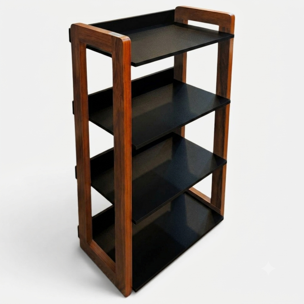 4-Layer Laminated Wooden Kitchen Multi-Purpose Rack