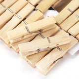 Bamboo Wooden Pack Of 20pcs Medium Size Cloth Pegs Clips