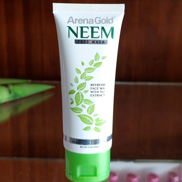 Arena Gold Neem 60ml Advanced Fairness All Day Clearing Fair Look Face Wash Small Size