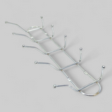 Stainless steel 5-Hook Wall Mount Screw Rail Hanger
