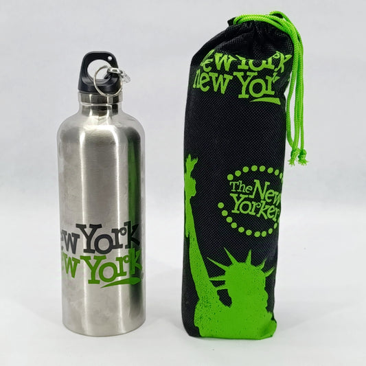 New York Sports Stainless Steel Insulated 500ml Water Bottle With Pouch