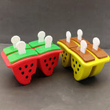 Omega 4pcs Multi-Color Ice Cream Lolly Plastic Mold(Random Colour Will be Sent)