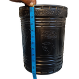 Black Coloured Small-Size Plastic Dustbin(No-2)