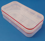 Multi-Pro Transparent Sewing, Jewelery & Medicine 2-Step Organizer Box
