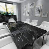 Sticky Self-Adhesive Marble Black Design Sheet Roll Sticker Paper ( 60cm X 2-Metre Size )
