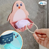 Penguin Sticky Self-Adhesive Double Tape Wall-Mount Plastic Soap Dish( Random Colors Will be sent)