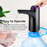 Buy One Get One FREE Automatic Electric 1200mah Battery Rechargeable Water Dispenser Pump With Manual Push Pump