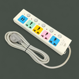 Zeus Electric 3-Meters Wire Extension Lead With 2 USB-Charging Sockets and 4 Pin Sockets