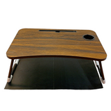 Brown Color Multi-Purpose Wooden Foldable Laptop Desk Table