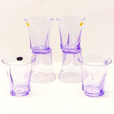 6pcs Pretty Neat Crystal Water Glass Set junior Size-300ml(Random Colors Will be Sent)