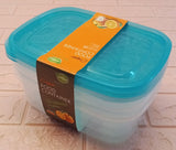 Appollo Crisper Pack Of 3pcs Small Size Plastic Bowl Food Keeper Container Set ( Random Colors )