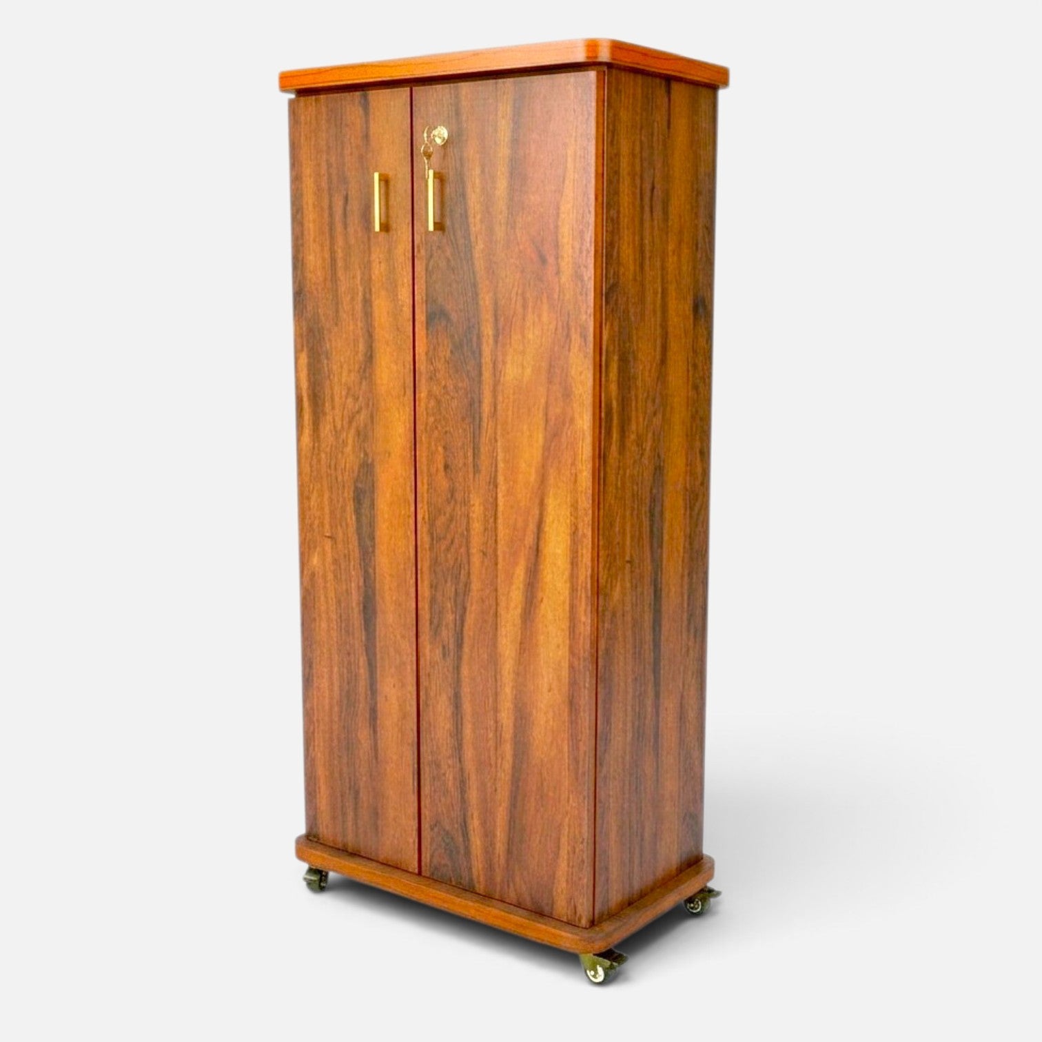 Movable Wheels Storage Cupboard Rack With Removable Adjustable Shelves
