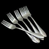 White Pearl Stainless Steel Pack Of 6Pcs Forks Set