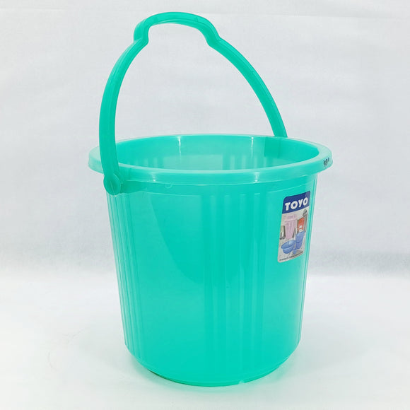 Toyo Transparent 10L Plastic Bathing Balti ( Random Colors Will Be Sent )