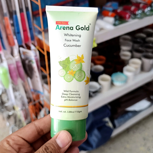 Arena Gold Cocumber 100ml Advanced Fairness All Day Clearing Fair Look Face Wash Small Size