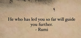 Who has led you so far will guide you further Rumi Printed High Quality Premium Ceramic 250ml Mug