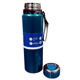 Vacuum Sports Fashion Stainless Steel 1-Litre Water Bottle Hot & Cool ( Random Colors Will Be Sent )