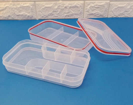 Multi-Pro Transparent Sewing, Jewelery & Medicine 2-Step Organizer Box
