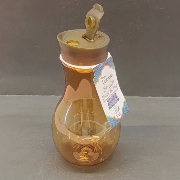 Apple Shahi Transparent Plastic 1-Litre Pet Kitchen Multi-Purpose Oil & Water Jug For Office Use