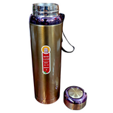 Sports Stainless Steel 1-Litre  Water Bottle Hot & Cool ( Random Colors Will Be Sent)
