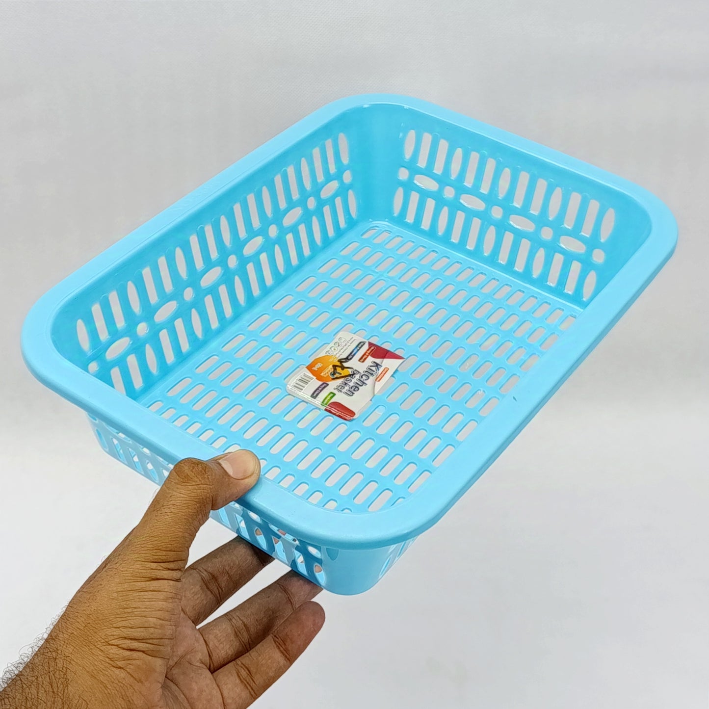 Kitchen Multi-purpose Plastic Small-Size Storage Basket (Random Colors Will be sent)
