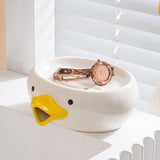 Duck Shape Plastic Soap Dish With Bottom Drain System( Random Colors Will Be Sent)