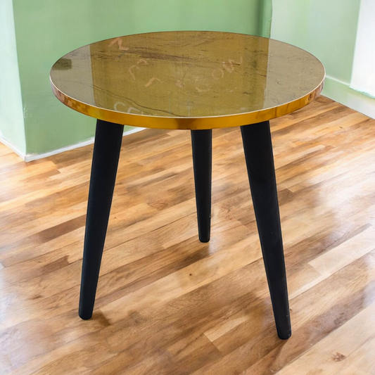 Laminated High Gloss Wooden Small Size 18-inches Diameter Corner & Centre Coffee Table