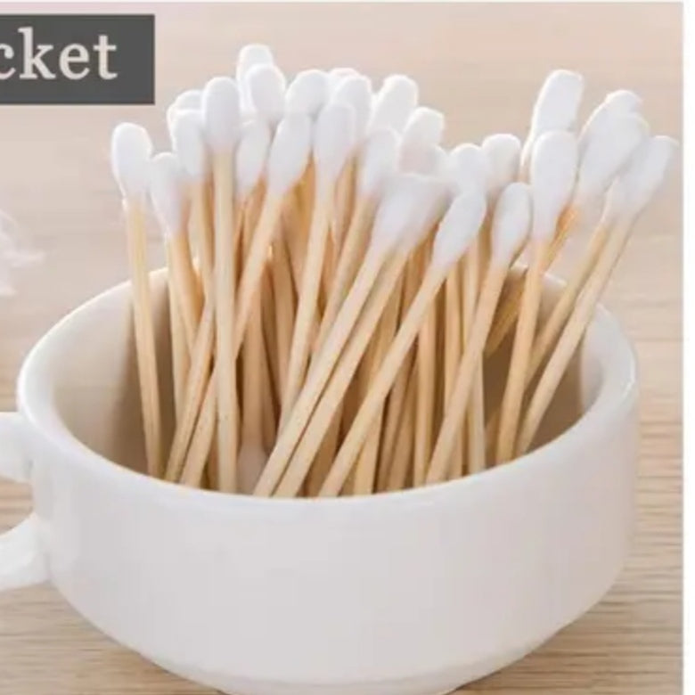 Wooden Ear Buds Pack Of 100Pcs