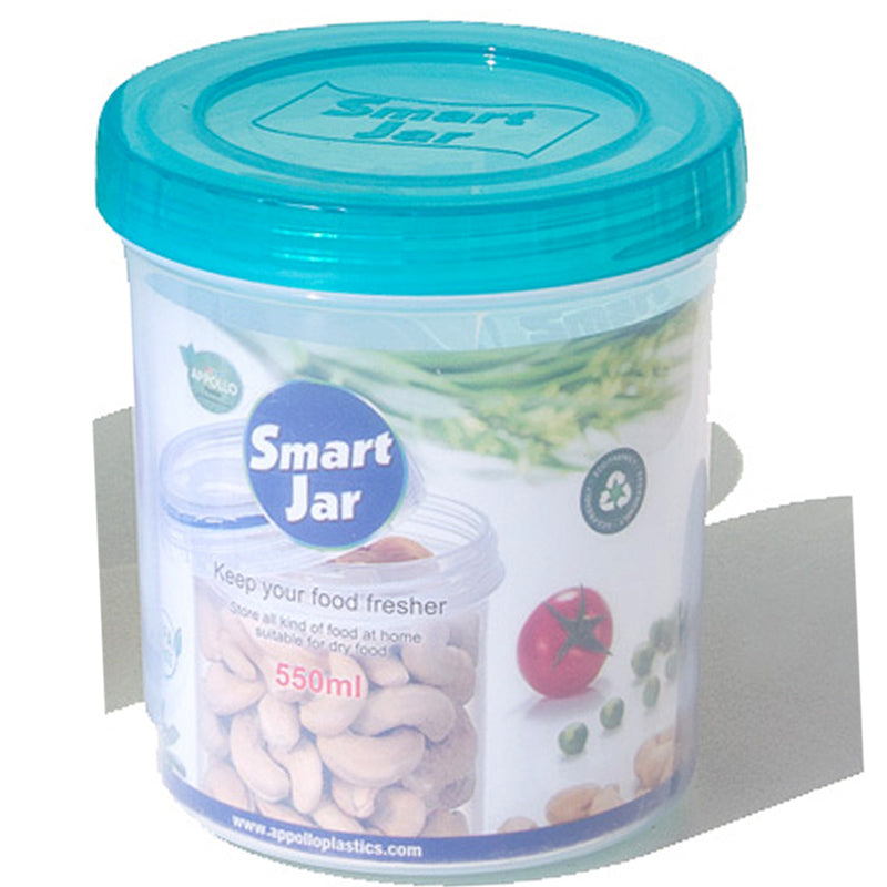 Appollo 900ml Small Size Smart Plastic Jar ( Random Colors Will Be Sent)