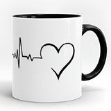 Heart Printed High Quality Premium Ceramic 250ml Mug