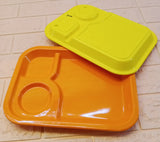 3-Partition Plastic Melamine 11 X 8 inches Platter Food Serving Tray